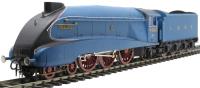 Class A4 4-6-2 4468 "Mallard" in LNER Garter blue with streamlined non-corridor tender
