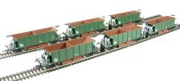 YGB Sealion bogie ballast hopper in Departmental olive green - DB892637