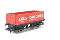 H764-ChinaClays 7 plank open wagon 490 'English China Clays Ltd' - split from pack