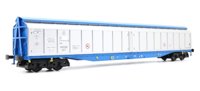 HEL-5018old Cargowaggon Bogie Ferry Van (Unbranded Silver and Blue)