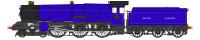 Class 6000 King 4-6-0 6025 "King Henry III" in BR ultramarine blue with BRITISH RAILWAYS (BR style) on tender (single chimne