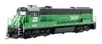 HN2317 U28C GE 5666 of the Burlington Northern