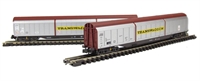 HN6120 2 x sliding wall wagons. Habiis Transwaggon DB