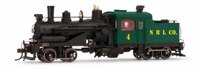 HR2883 Heisler 2-Truck Steam Locomotive, Northern Redwood Lumber #4