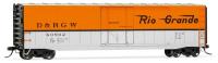 50' Sliding-door Box Car in Denver & Rio Grande Western Railroad orange & silver - version 1 - running number TBC