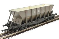 ICI Hopper wagon 3254 in mid grey body with black underframes and bogies - weathered. 1936 - 1950s