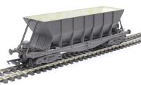 ICI Hopper wagon 19019 in battleship grey body, underframes & bogies with PHV TOPS panel (black backing, no ICI lettering) - weathered. 1992 - 1997
