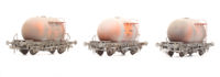 CIE 4-wheel cement 'bubble' carriers in CIE orange & grey - Pack of 3 - E