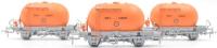 CIE 4-wheel cement 'bubble' carriers in CIE orange & grey - Pack of 3 - F