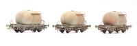 CIE 4-wheel cement 'bubble' carriers in CIE orange & grey - Pack of 3 - F