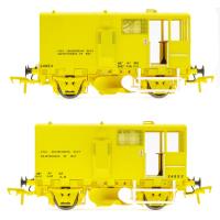 CIE/IR ballast plough vans in IE Per-Way yellow - Pack of 2 - 24852 & 24853