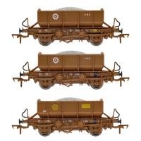 CIE 4-wheel ballast wagons in CIE bauxite - Pack of 3 - B - 24137, 24144 & 24129