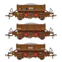 IR 4-wheel ballast wagons in Irish Rail Points bauxite - Pack of 3 - A - 24115, 24130 & 24124