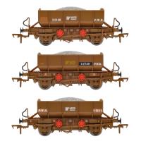 IR 4-wheel ballast wagons in Irish Rail Points bauxite - Pack of 3 - B - 24148, 24139 & 24134