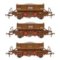 IR 4-wheel ballast wagons in Irish Rail Points bauxite - Pack of 3 - C - 24250, 24255 & 24261