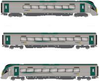IE 22000 Class 'ICR' 3-car unit in Irish Rail original 'Intercity' grey & green with 'bowling ball' set marker