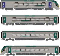 IE 22000 Class 'ICR' 4-car unit in Irish Rail grey & green (post-2020 with blue doors/ cycle graphic)