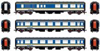 IRM1246-NIR-IC3 NIR Mk2B in Northern Ireland Railways corporate Intercity blue & white with stripes - pack of 3 - Version 3