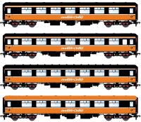 IRM1251D CIE Mk2B/C in Irish Rail 'Intercity' orange and black - pack of 4 - Version D