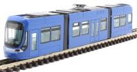 Freelance articulated modern tram - blue