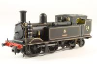 0-4-4T O2 Steam Locomotive number 24 "Calbourne" in BR Black with early emblem (as preserved). (Kernow Exclusive)
