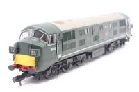 Class 41 Warship D602 "Bulldog" in BR Green with small yellow ends, headcode boxes and mesh grilles. (Kernow Exclusive)