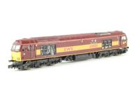 KB074 Class 60 60085 'Mini - Pride of Oxford' in EWS red/gold - kitbuilt from unknown kit