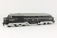 KB101 Class D/16 LMS 10000 in BR black - Q Kits kit on modified Hornby chassis