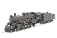 KB1165 ATSF 2-6-2 'Prairie' in plain black - built from unknown kit with heavily modified Hornby chassis