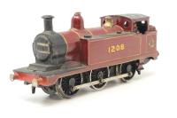 KB1166 Class 3F Jinty 0-6-0 1208 in Midland Railway red - unknown kitbuilt body on Triang chassis