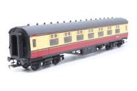 KB1211 LMS Period 3 SK second corridor in BR carmine & cream M2028M - built from multiple coaches with Keen couplings fitted
