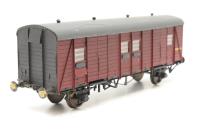 KB1936 Ex-Southern PMV Parcels & Miscellaneous Van in BR Crimson S2230S - weathered - built from unknown kit