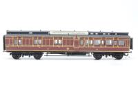 KB2415 Diag D29 clerestory brake third 2340 in GWR crimson lake - modified Hornby model fitted with Bettabitz sides