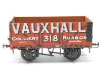 KB2475 7 plank open wagon 318 Vauxhall Colliery - built from Slaters kit