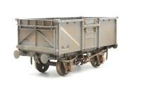 KB861 16 Ton Steel Mineral Wagon in BR Grey Weathered - Built from unknown kit