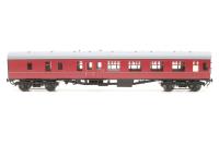 KBMK1BSK-EB Mk1 BSK Second Brake Corridor in lined crimson - Built from EasyBuild Kit