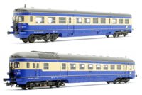 L133131 2-unit set of railcar, power unit 5146 and cab car 6546, ÖBB, period