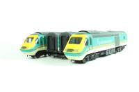 Class 43 HST in Midland Mainline teal livery 4 car train pack 43075 & 43043 "Leicestershire County Cricket Club"
