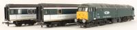 Class 47 47830 and 2 x Mk.3 Sleeper Coaches in Great Western Livery