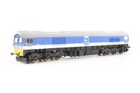 Class 59 59005 "Kenneth J Painter" in Foster Yeoman silver and blue