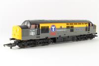 Class 37 37201 "Saint Margaret" in Transrail grey and yellow