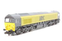 Class 59 59104 'Village of Great Elm' in ARC yellow 