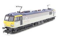 Class 92 Electric 92001 "Victor Hugo" in Railfreight Distribution Grey with Tunnel + Crewe Electric motifs
