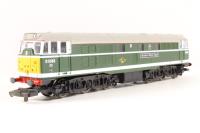Class 31 Diesel. D5583/31165 BR Green with yellow panel and white wrap windows "Stratford Major Depot"
