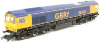Class 66 diesel 66703 in GBRf blue & orange livery