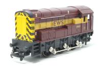 Class 09 shunter 09023 in EWS maroon and gold