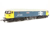 Class 47 47635 'Jimmy Milne' in BR large logo blue