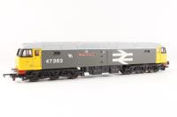 Class 47 47363 'Billingham Enterprise' in Railfreight Grey with Thornaby motif