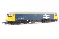 Class 47 47455 in BR Large Logo blue with extended lines
