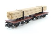 L309038W Twin Bolster wagon with wood planks load